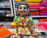 Brass Laddoo Gopal idol