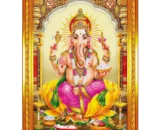 Large framed Ganesha photo